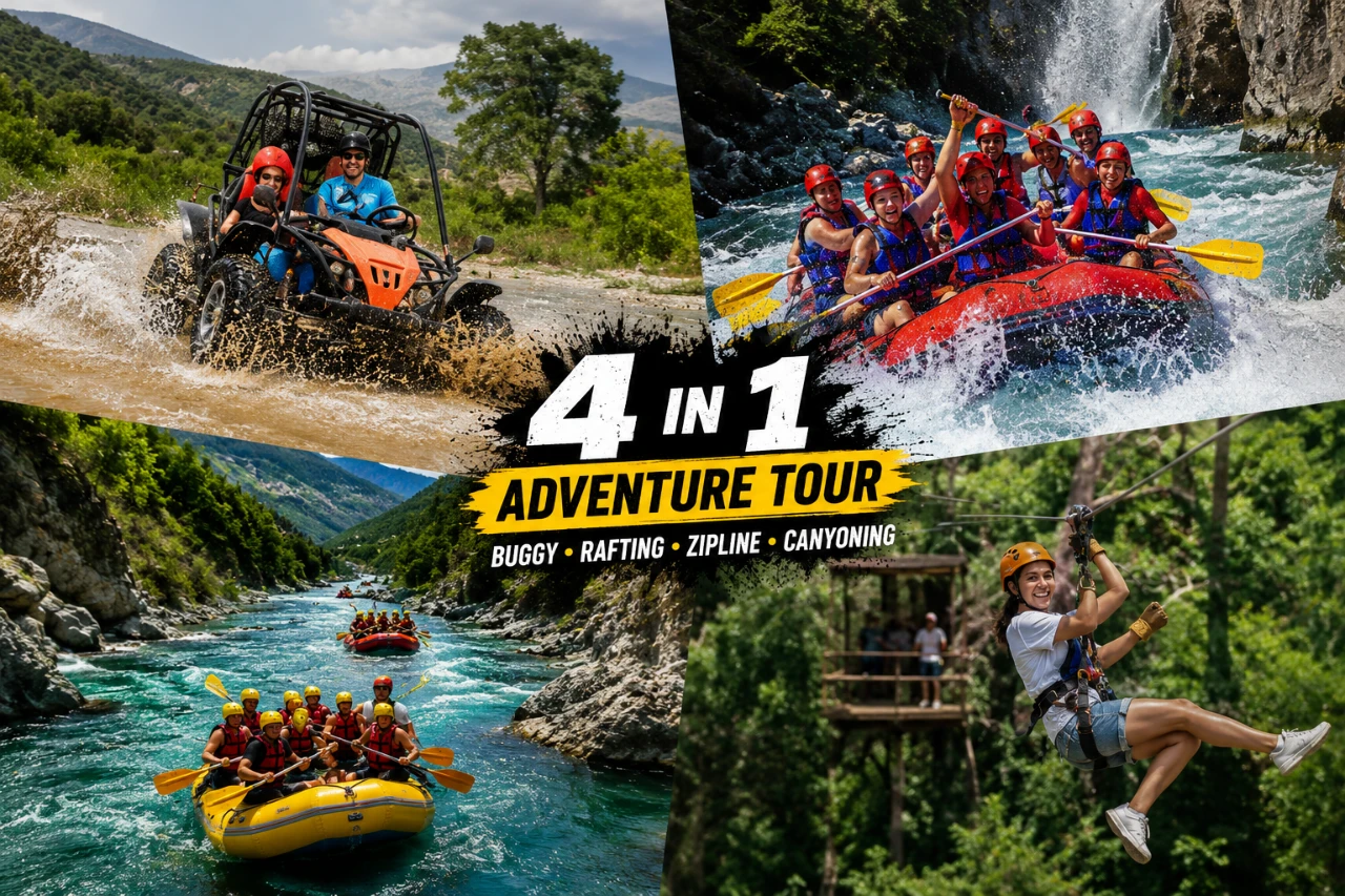 Rafting & Buggy & Zipline Combo Tours - Image 1